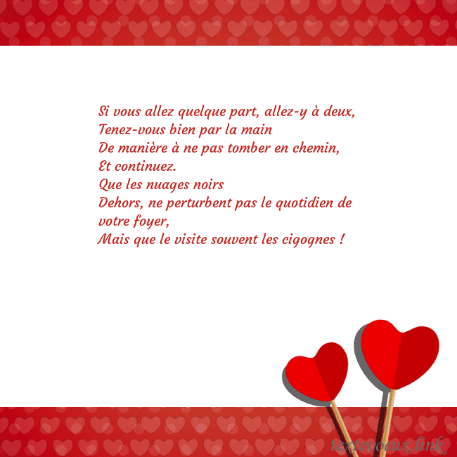 Carte de vœux avec coeurs rouges 2 Si vous allez quelque part, allez-y à deux,
Tenez- Carte de vœux avec coeurs rouges 2