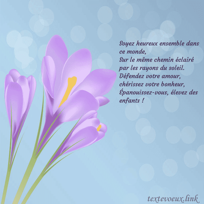 Cartes de vœux avec crocus