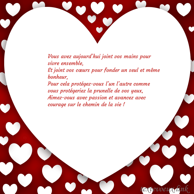 Carte de vœux au grand coeur Vous avez aujourd’hui joint vos mains pour vivre e Carte de vœux au grand coeur