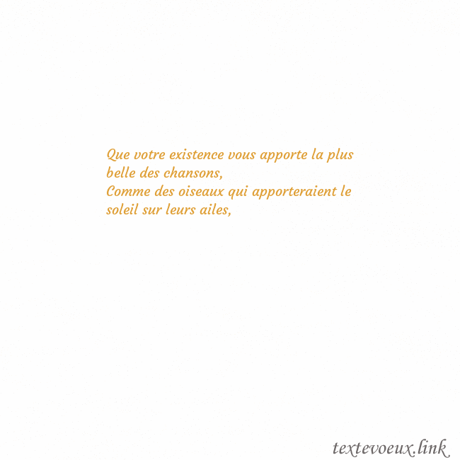 E-Carte avec coeur doré animé Que votre existence vous apporte la plus belle des E-Carte avec coeur doré animé