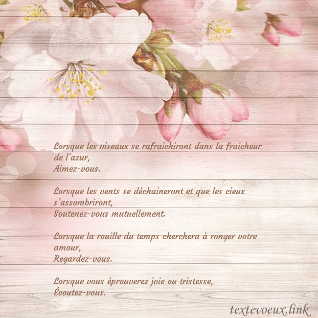 Carte de voeux avec des fleurs de pommier