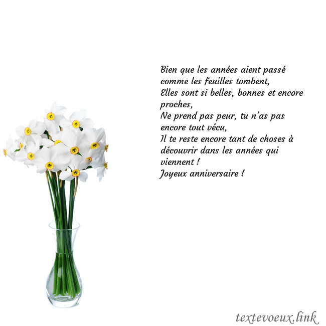 Carte de vœux avec des jonquilles