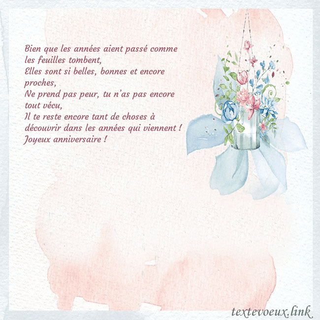 Carte de voeux avec des fleurs à l'aquarelle