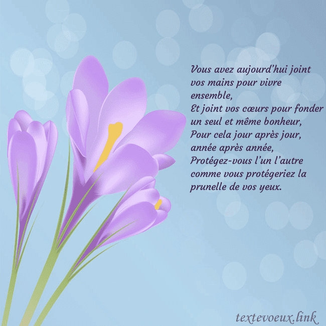 Cartes de vœux avec crocus Vous avez aujourd’hui joint vos mains pour vivre e Cartes de vœux avec crocus