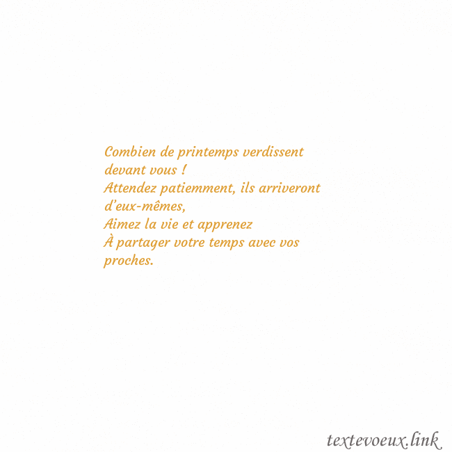 E-Carte avec coeur doré animé Combien de printemps verdissent devant vous !
Atte E-Carte avec coeur doré animé