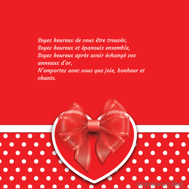Valentinas2 Soyez heureux de vous être trouvés,
Soyez heureux Valentinas2
