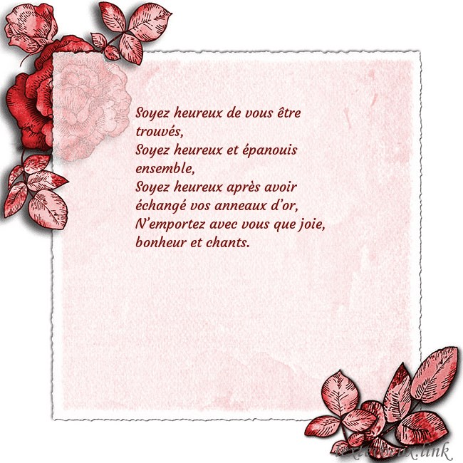 Carte de voeux avec des roses dans les coins Soyez heureux de vous être trouvés,
Soyez heureux Carte de voeux avec des roses dans les coins