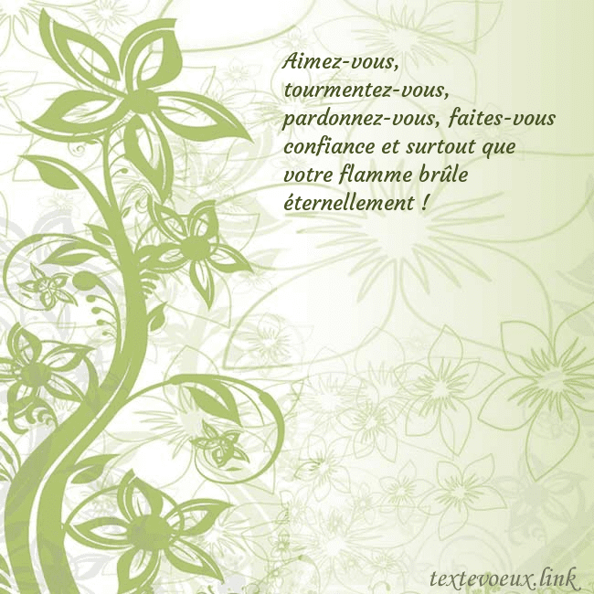 Carte de voeux avec des fleurs peintes en vert