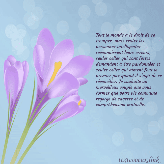 Cartes de vœux avec crocus Tout le monde a le droit de se tromper, mais seule Cartes de vœux avec crocus