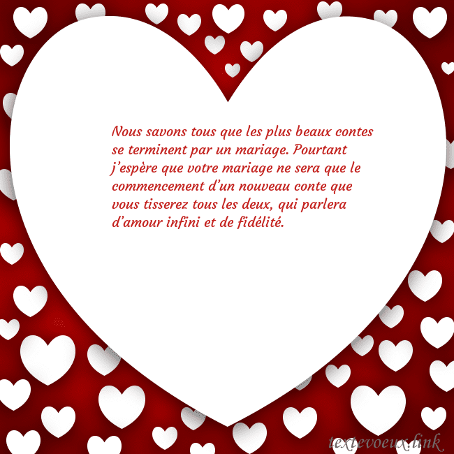Carte de vœux au grand coeur Nous savons tous que les plus beaux contes se term Carte de vœux au grand coeur