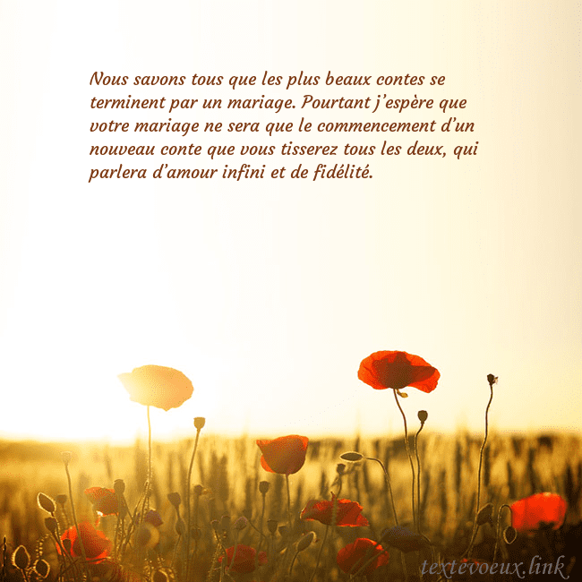 Carte postale électronique avec soleil et champ de coquelicots Nous savons tous que les plus beaux contes se term Carte postale électronique avec soleil et champ de coquelicots