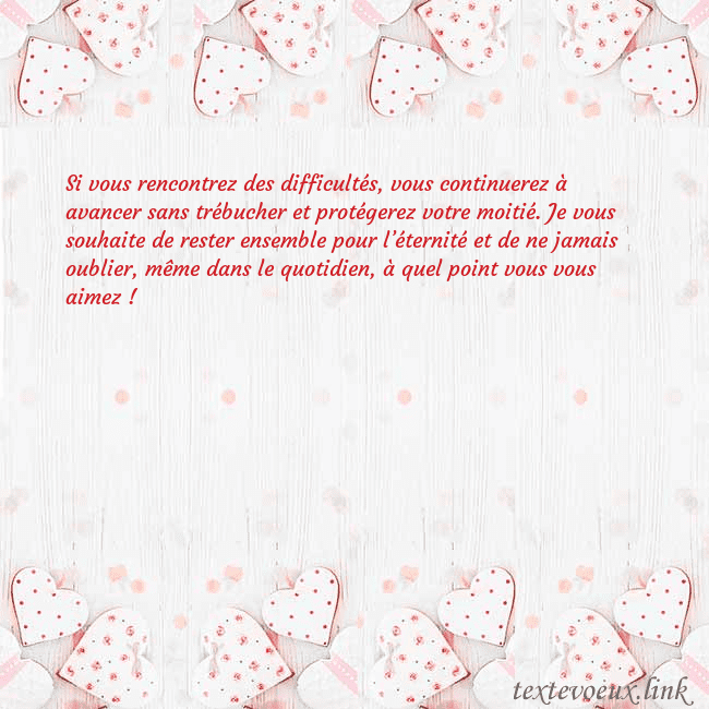 Carte de vœux avec coeurs blancs Si vous rencontrez des difficultés, vous continuer Carte de vœux avec coeurs blancs