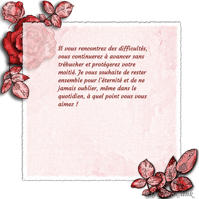 Carte de voeux avec des roses dans les coins Si vous rencontrez des difficultés, vous continuer Carte de voeux avec des roses dans les coins