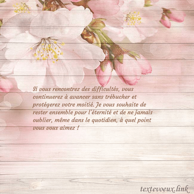 Carte de voeux avec des fleurs de pommier Si vous rencontrez des difficultés, vous continuer Carte de voeux avec des fleurs de pommier