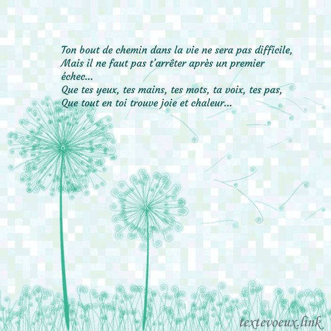 Carte de vœux avec laiteron