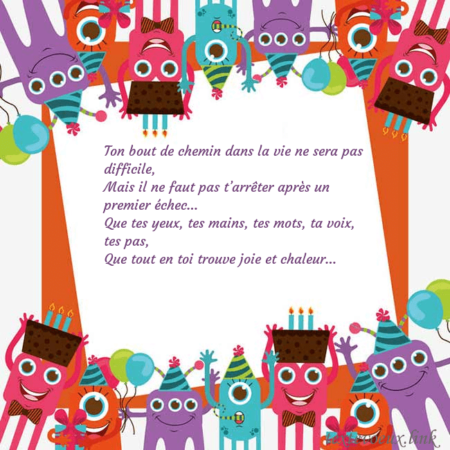 Cartes de vœux avec des monstres