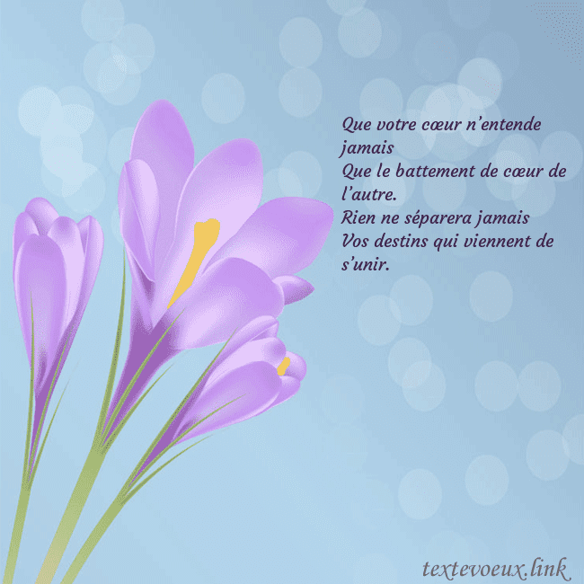 Cartes de vœux avec crocus Que votre cœur n’entende jamais
Que le battement Cartes de vœux avec crocus