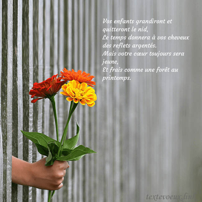 Carte électronique avec un bouquet de fleurs Vos enfants grandiront et quitteront le nid,
Le te Carte électronique avec un bouquet de fleurs