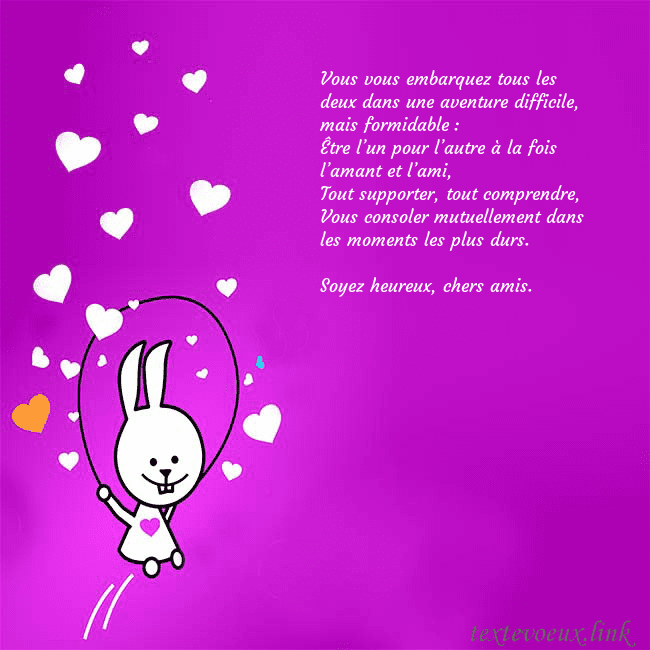 Carte de voeux avec un drôle de lapin Vous vous embarquez tous les deux dans une aventur Carte de voeux avec un drôle de lapin