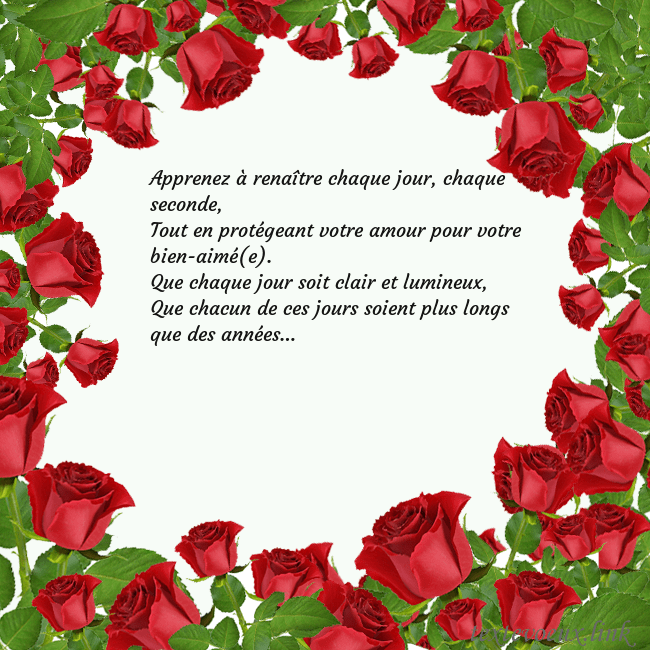 Cartes de vœux avec beaucoup de roses Apprenez à renaître chaque jour, chaque seconde,
T Cartes de vœux avec beaucoup de roses