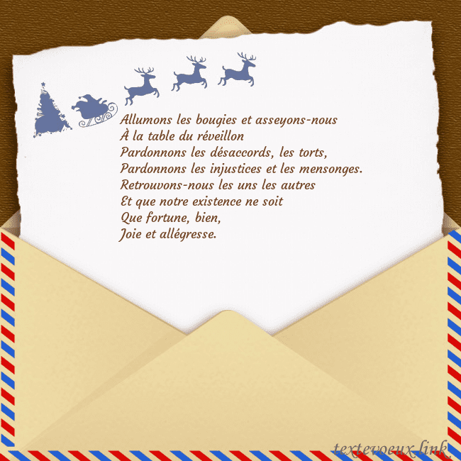 Carte postale avec enveloppe et cerf Allumons les bougies et asseyons-nous
À la table d Carte postale avec enveloppe et cerf