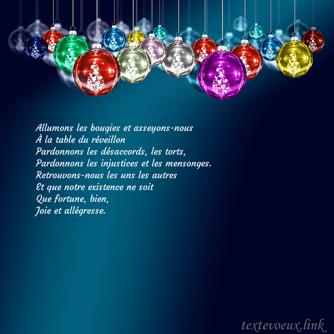 Carte postale bleue avec des jouets d'arbre de Noël