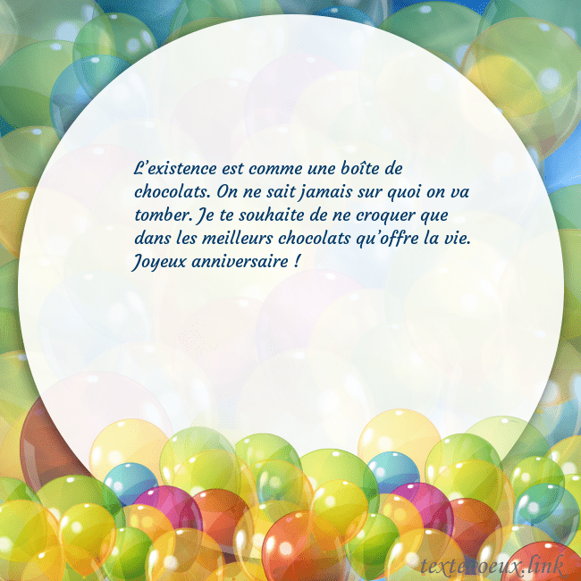 Cartes de vœux avec beaucoup de ballons colorés