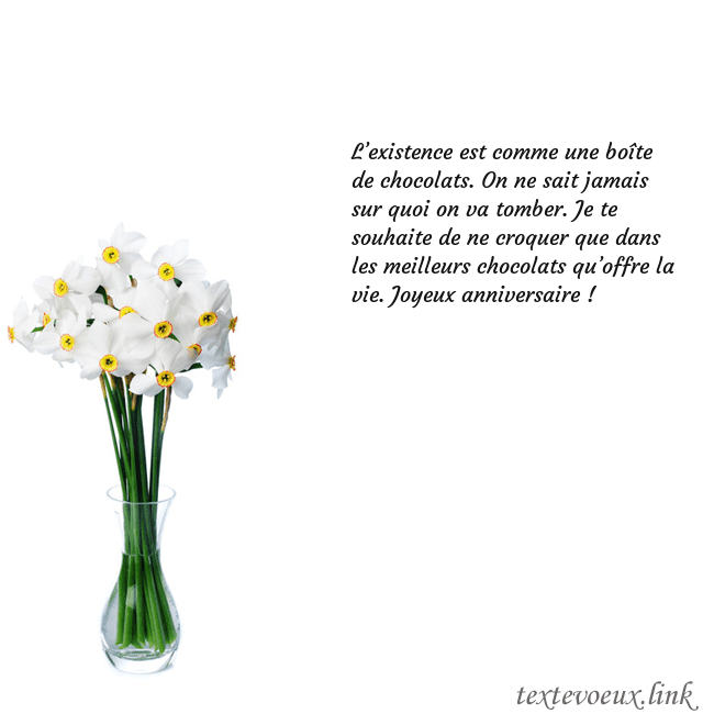 Carte de vœux avec des jonquilles