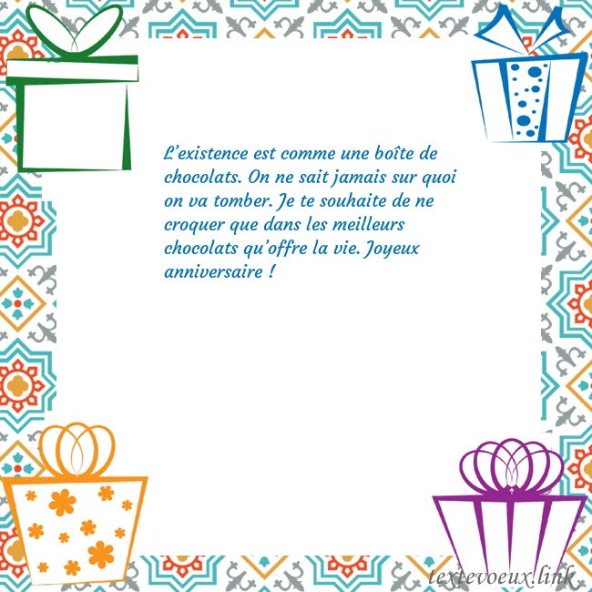Carte postale avec des cadeaux