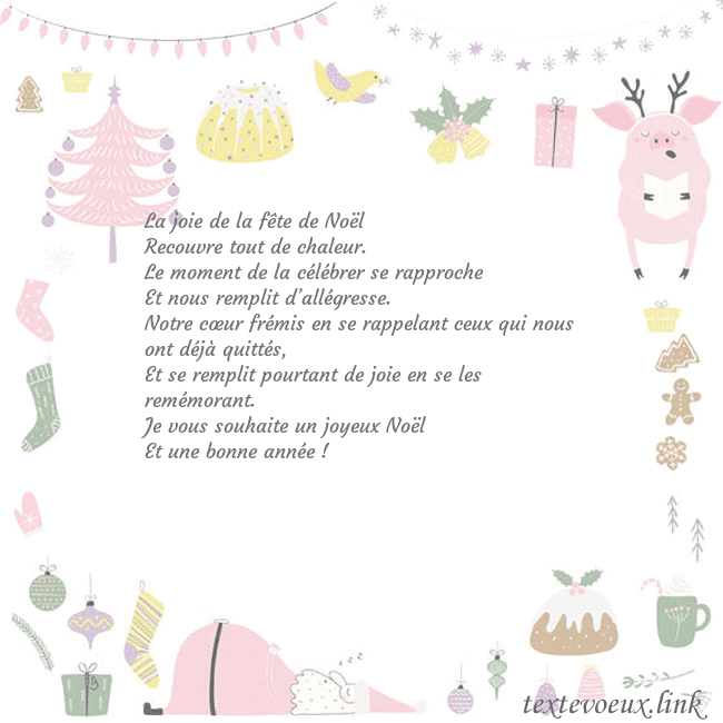 Carte postale du nouvel an avec un cochon La joie de la fête de Noël
Recouvre tout de chale Carte postale du nouvel an avec un cochon