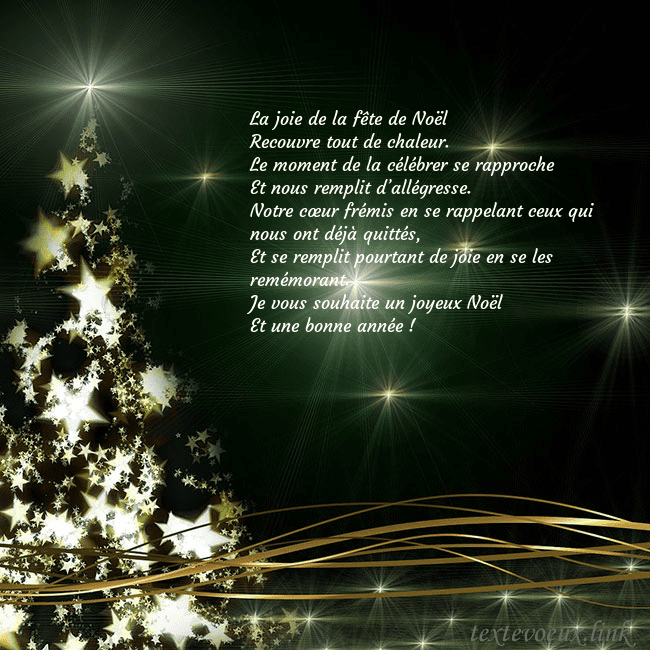 Une carte de Noël verte avec un sapin de Noël scintillant d'or