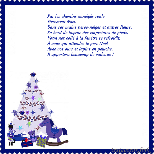 Carte du Nouvel An avec un arbre de Noël et un Casse-Noisette