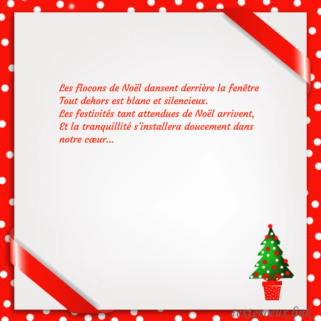 Carte postale avec arbre de Noël dans un pot