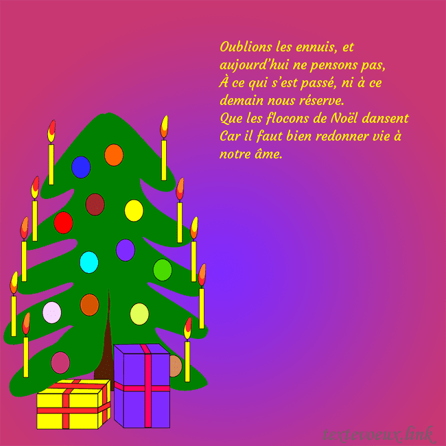 Carte postale avec un sapin de Noël peint