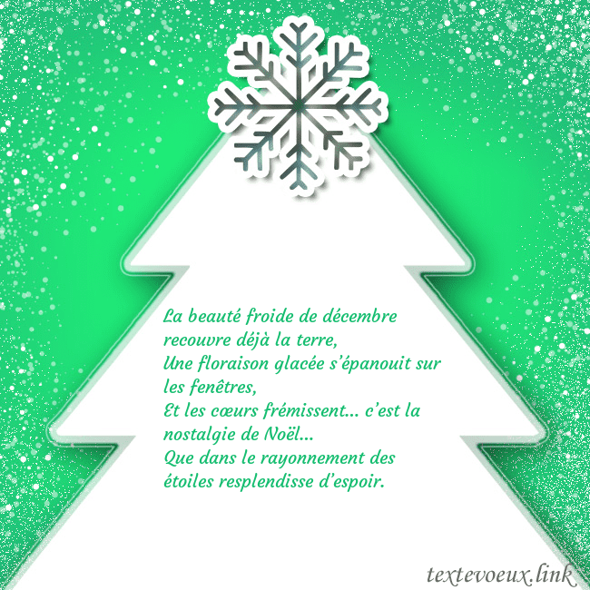 Carte postale avec un grand sapin de Noël blanc sur fond vert La beauté froide de décembre recouvre déjà la terr Carte postale avec un grand sapin de Noël blanc sur fond vert