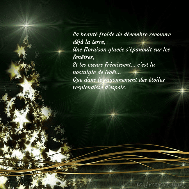 Une carte de Noël verte avec un sapin de Noël scintillant d'or La beauté froide de décembre recouvre déjà la terr Une carte de Noël verte avec un sapin de Noël scintillant d'or