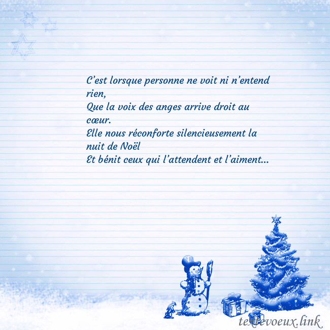 Carte postale du Nouvel An avec un arbre de Noël bleu et un bonhomme de neige C’est lorsque personne ne voit ni n’entend rien,
Q Carte postale du Nouvel An avec un arbre de Noël bleu et un bonhomme de neige