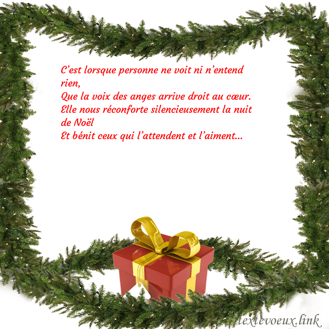 Carte postale avec des branches d'épinette et un cadeau C’est lorsque personne ne voit ni n’entend rien,
Q Carte postale avec des branches d'épinette et un cadeau