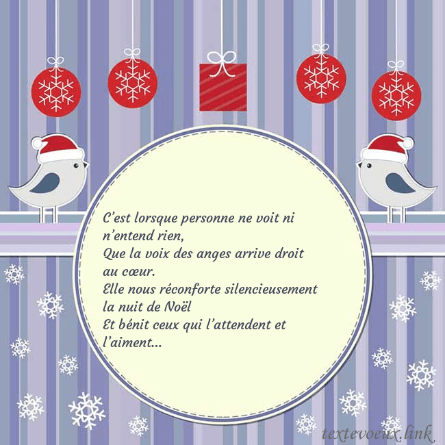 Cartes de vœux avec des oiseaux de Noël C’est lorsque personne ne voit ni n’entend rien,
Q Cartes de vœux avec des oiseaux de Noël