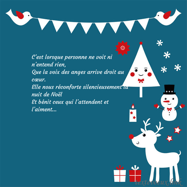 Carte postale du nouvel an avec élan, bonhomme de neige et arbre de Noël C’est lorsque personne ne voit ni n’entend rien,
Q Carte postale du nouvel an avec élan, bonhomme de neige et arbre de Noël