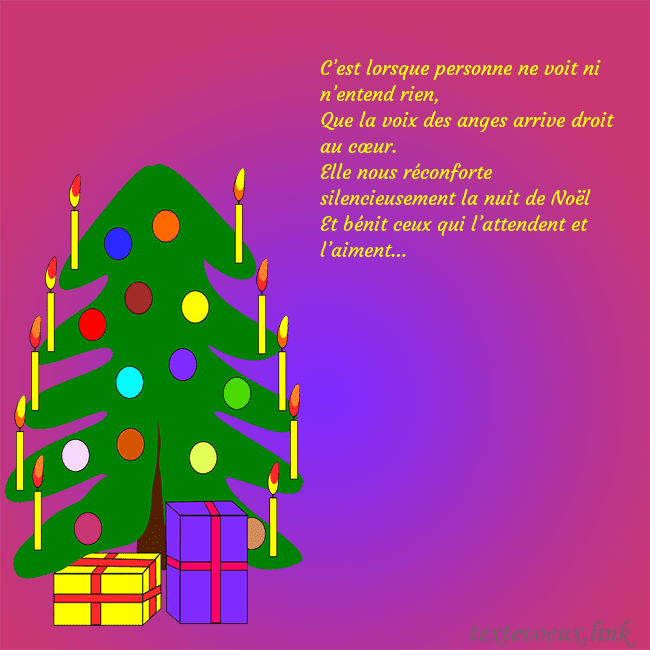 Carte postale avec un sapin de Noël peint