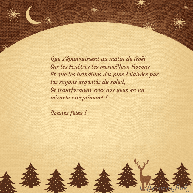 Carte postale marron avec étoiles et lune
Que s’épanouissent au matin de Noël
Sur les fenêt Carte postale marron avec étoiles et lune