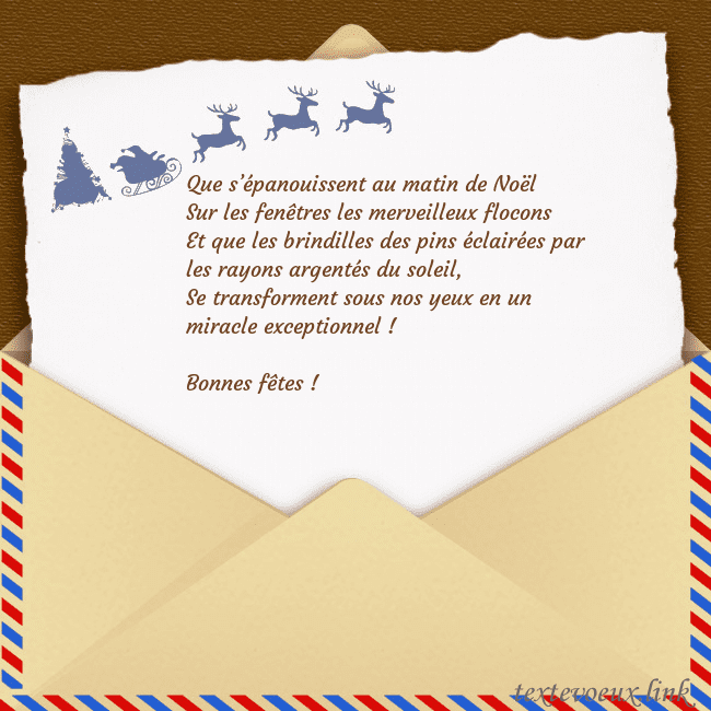 Carte postale avec enveloppe et cerf
Que s’épanouissent au matin de Noël
Sur les fenêt Carte postale avec enveloppe et cerf