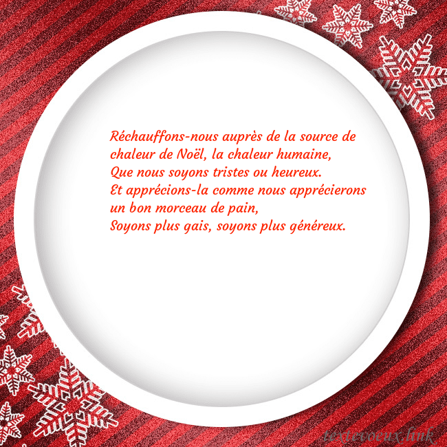 Carte de vœux avec un cadre rouge Réchauffons-nous auprès de la source de chaleur de Carte de vœux avec un cadre rouge
