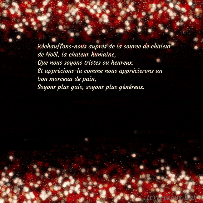 Carte postale animée clignotante noir et rouge Réchauffons-nous auprès de la source de chaleur de Carte postale animée clignotante noir et rouge