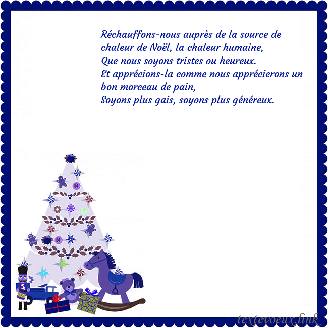 Carte du Nouvel An avec un arbre de Noël et un Casse-Noisette Réchauffons-nous auprès de la source de chaleur de Carte du Nouvel An avec un arbre de Noël et un Casse-Noisette