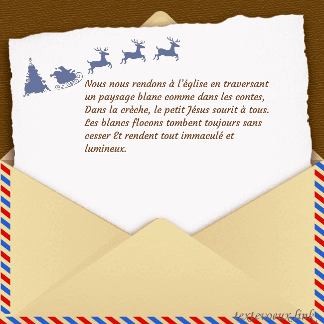 Carte postale avec enveloppe et cerf Nous nous rendons à l’église en traversant un pays Carte postale avec enveloppe et cerf