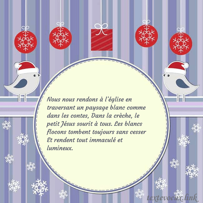 Cartes de vœux avec des oiseaux de Noël Nous nous rendons à l’église en traversant un pays Cartes de vœux avec des oiseaux de Noël
