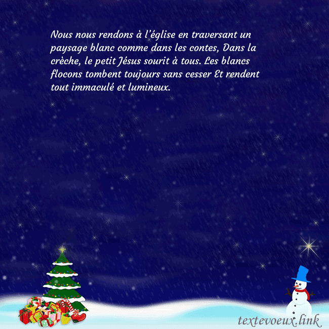 Carte postale avec le Père Noël, l'arbre de Noël et les cadeaux Nous nous rendons à l’église en traversant un pays Carte postale avec le Père Noël, l'arbre de Noël et les cadeaux