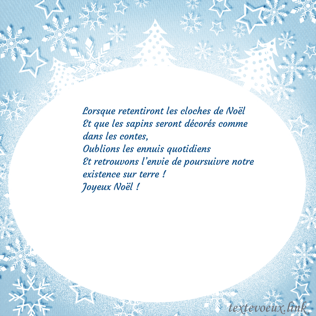 Carte de Noël avec des arbres de Noël blancs et des flocons de neige Lorsque retentiront les cloches de Noël
Et que les Carte de Noël avec des arbres de Noël blancs et des flocons de neige